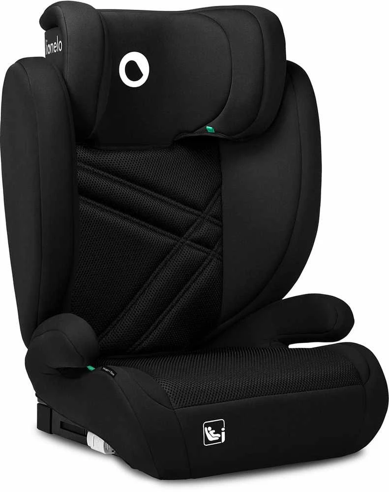 Automobilinė kėdutė Lionelo Hugo i-Size, 15-36 kg, Juodas Carbon