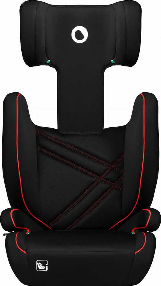 Lionelo Automobilinė kėdutė Lionelio Hugo i Size, 15-36 kg, juodas red