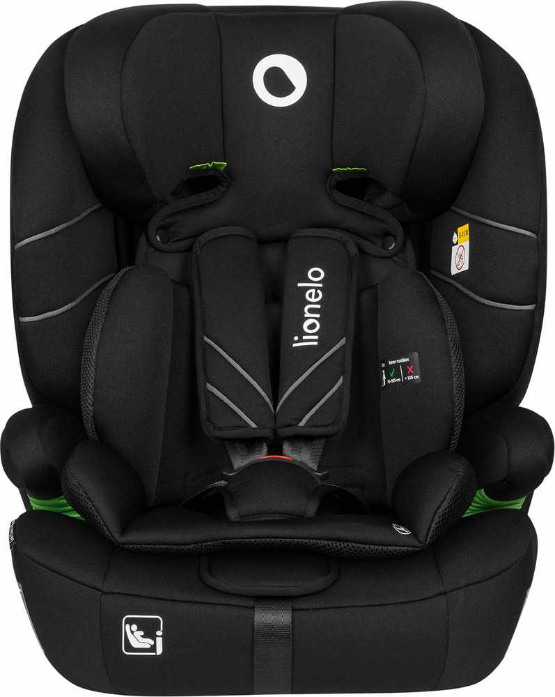 LIONELO Levi One i-Size juodos anglies automobilinė kėdutė