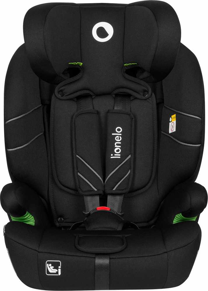 LIONELO Levi One i-Size juodos anglies automobilinė kėdutė