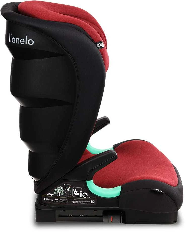 Automobilinė kėdutė Lionelo Neal Raudona Burgundy, 15-36kg