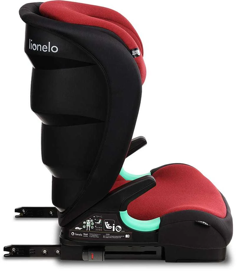 Automobilinė kėdutė Lionelo Neal Raudona Burgundy, 15-36kg