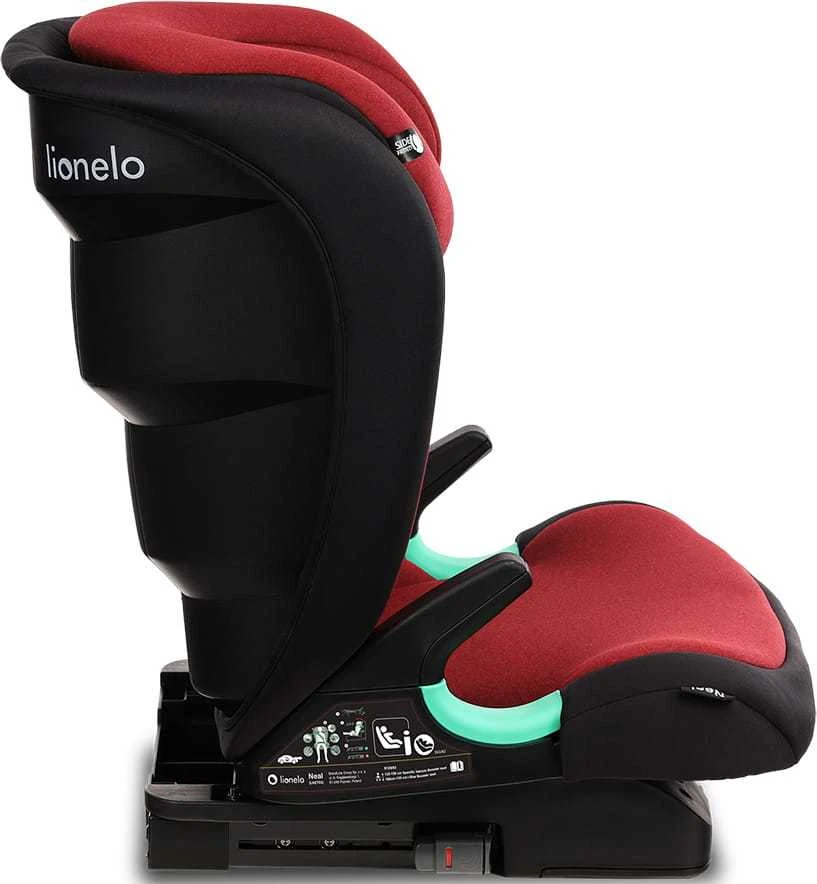 Automobilinė kėdutė Lionelo Neal Raudona Burgundy, 15-36kg