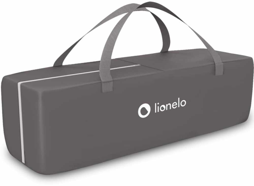 Kelioninė lovytė-maniežas su vystymo stalu iki 15 kg Lionelo Sven Plus Pilkas Scandi