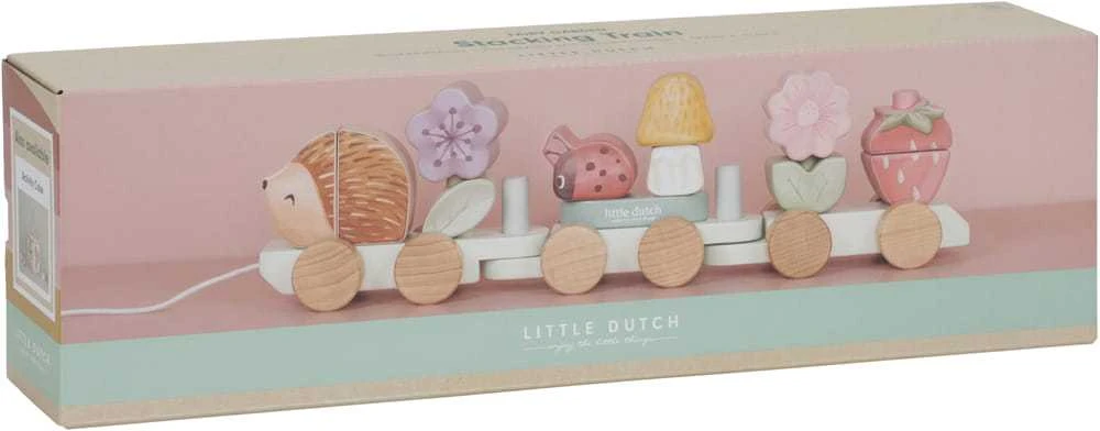 Little Dutch Kaladėlių traukinukas Ežiukas