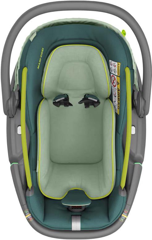 Maxi-Cosi Coral 360 automobilinė kėdutė + FamilyFix 360 Bazė - Essential Neo Žalias 0-13 kg