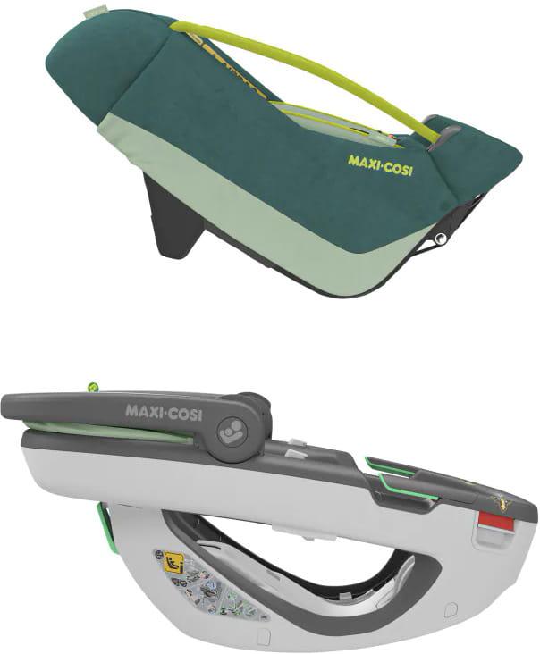 Maxi-Cosi Coral 360 automobilinė kėdutė + FamilyFix 360 Bazė - Essential Neo Žalias 0-13 kg