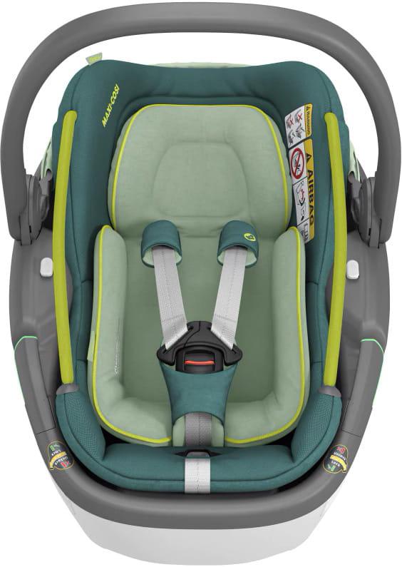 Maxi-Cosi Coral 360 automobilinė kėdutė + FamilyFix 360 Bazė - Essential Neo Žalias 0-13 kg