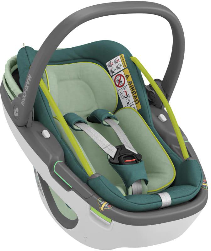 Maxi-Cosi Coral 360 automobilinė kėdutė + FamilyFix 360 Bazė - Essential Neo Žalias 0-13 kg