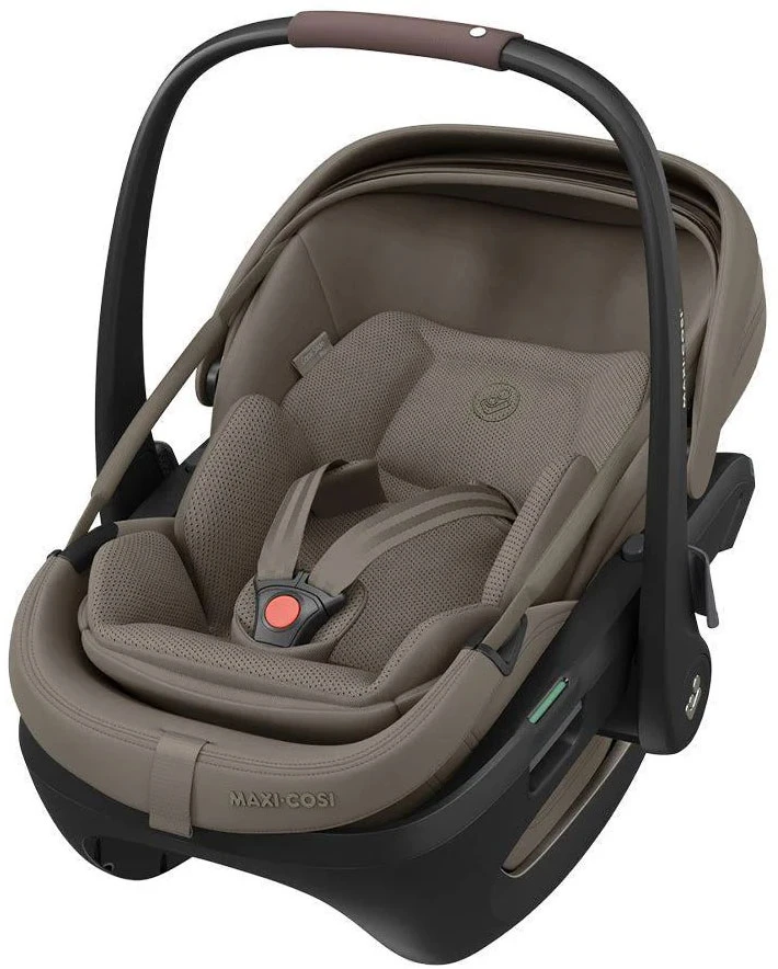 Automobilinė kėdutė Maxi Cosi Coral Slide Pro 40-87cm (0-13kg) i-size Oak Truffle + isofix + strype