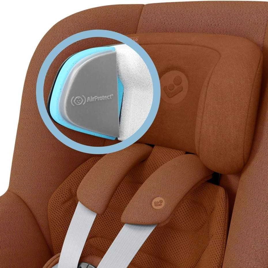 Automobilinė kėdutė Maxi-Cosi Mica 360 Pro, su i-Size, 0-18 kg (40-105 cm), rudos spalvos