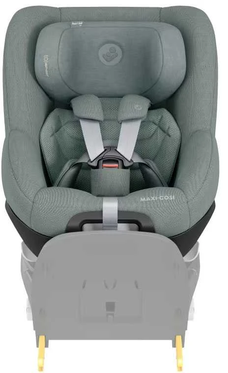 Maxi-Cosi Pearl 360 PRO pilka kėdutė priekiniu kampu