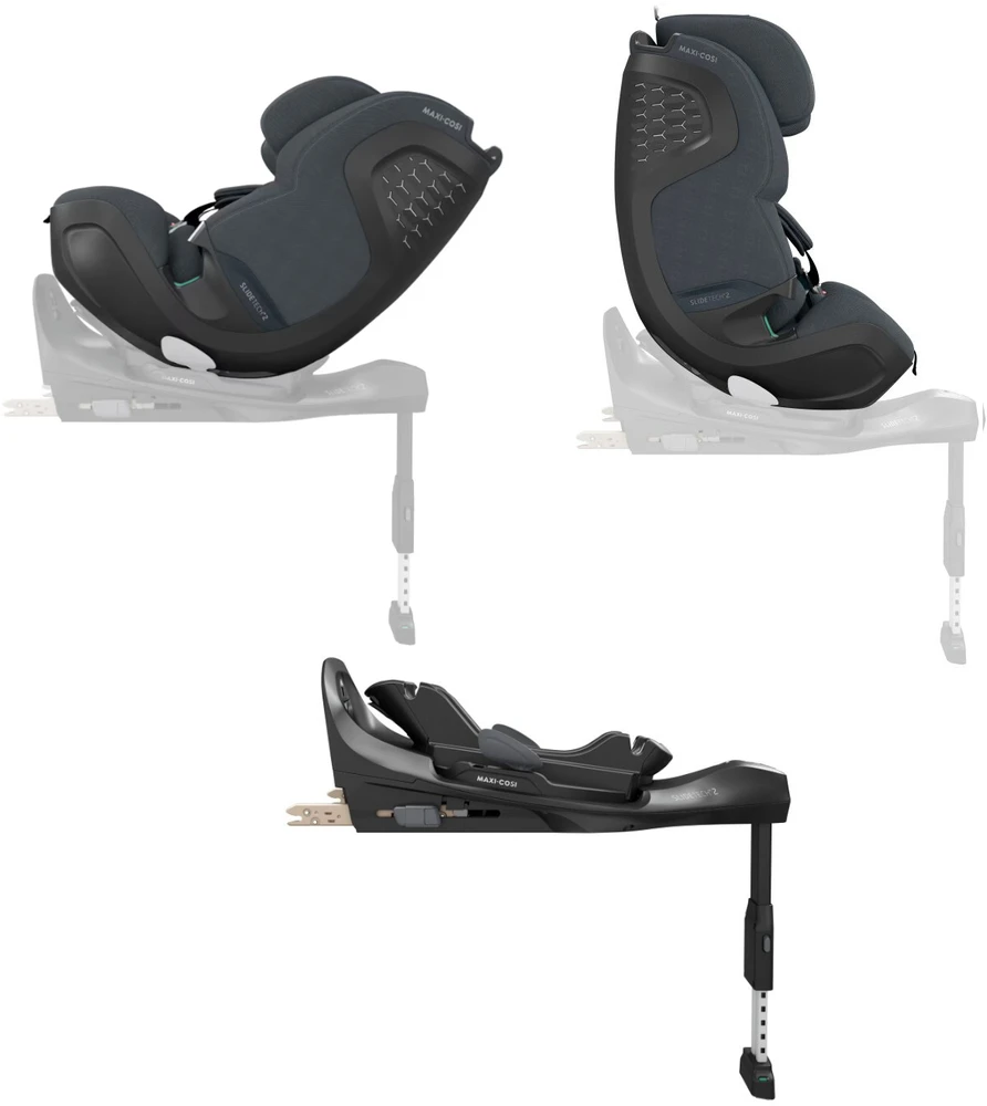 MAXI COSI automobilinė kėdutė PEARL XL SLIDE PRO, Authentic Graphite, 61-150 cm., 8623251110