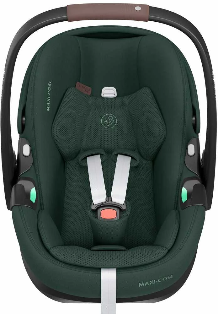 Maxi Cosi Pebble 360 Pro² tamsiai žalia kėdutė priekiniu kampu