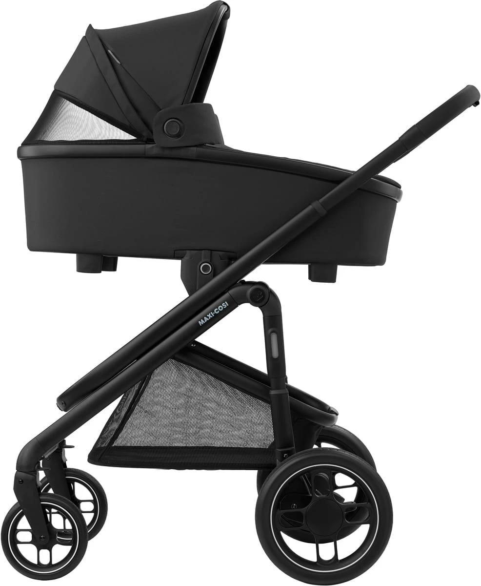Maxi-Cosi Plaza + - daugiafunkcinis wózek, komplektas 2w1 | Essential Juodas