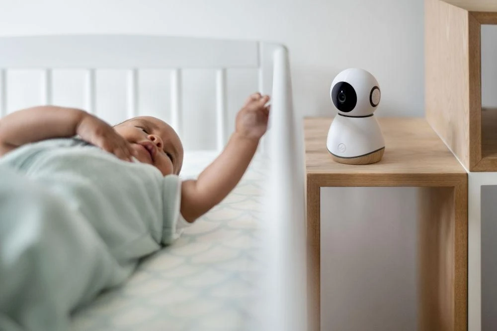Maxi-Cosi See – internetinė kamera, WiFi HD kūdikių monitorius | Baltas mediena