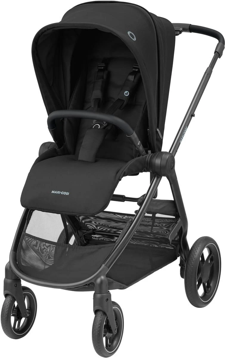 Maxi-Cosi Street Plus - vaikiškas vežimėlis, komplektas 2in1 | Essential Juodas