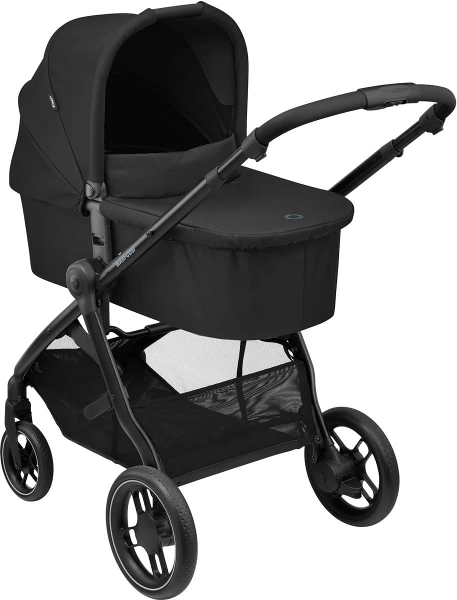 Maxi-Cosi Street Plus - vaikiškas vežimėlis, komplektas 2in1 | Essential Juodas