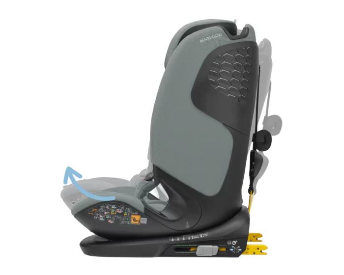 Maxi-Cosi Titan Pro 2 kėdutės atlošo reguliavimo funkcija