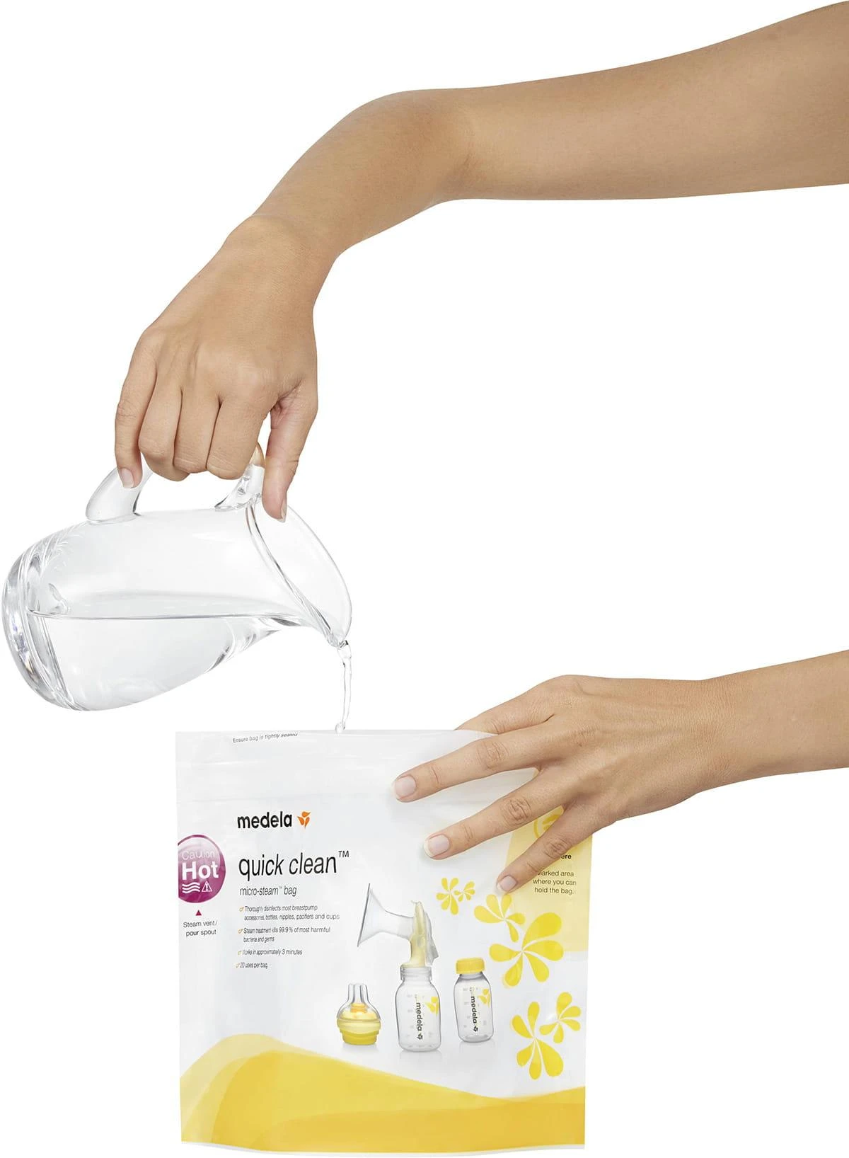 „Medela“ – greito valymo maišeliai mikrobangų krosnelei – 5 vnt.