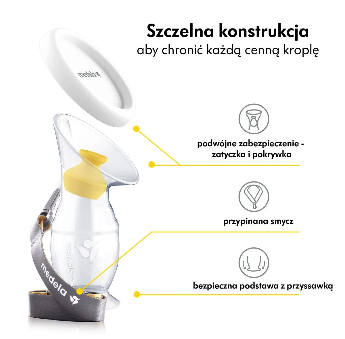 "Medela" motinos pieno surinkėjas silikoninis