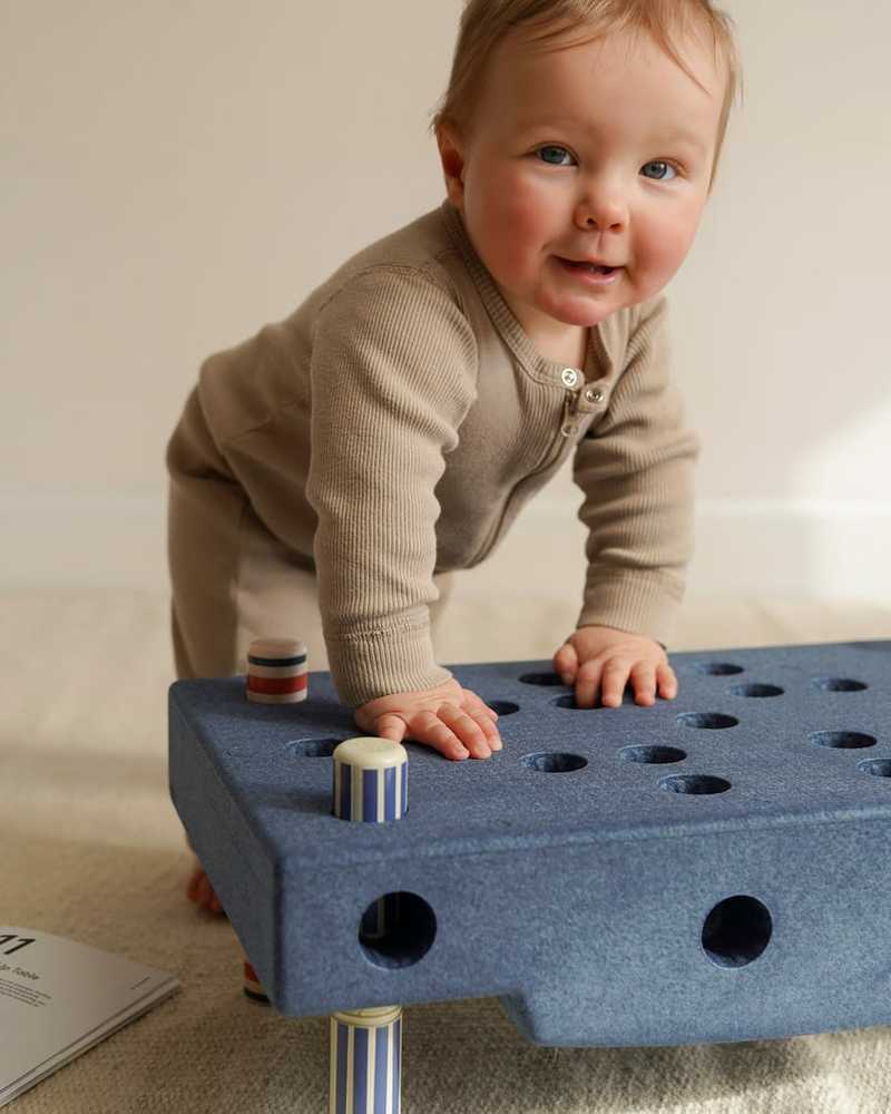 Modu Baby Activity Set - kūrybingi EVA putplasčio blokeliai kūdikiams | Giliai mėlyna