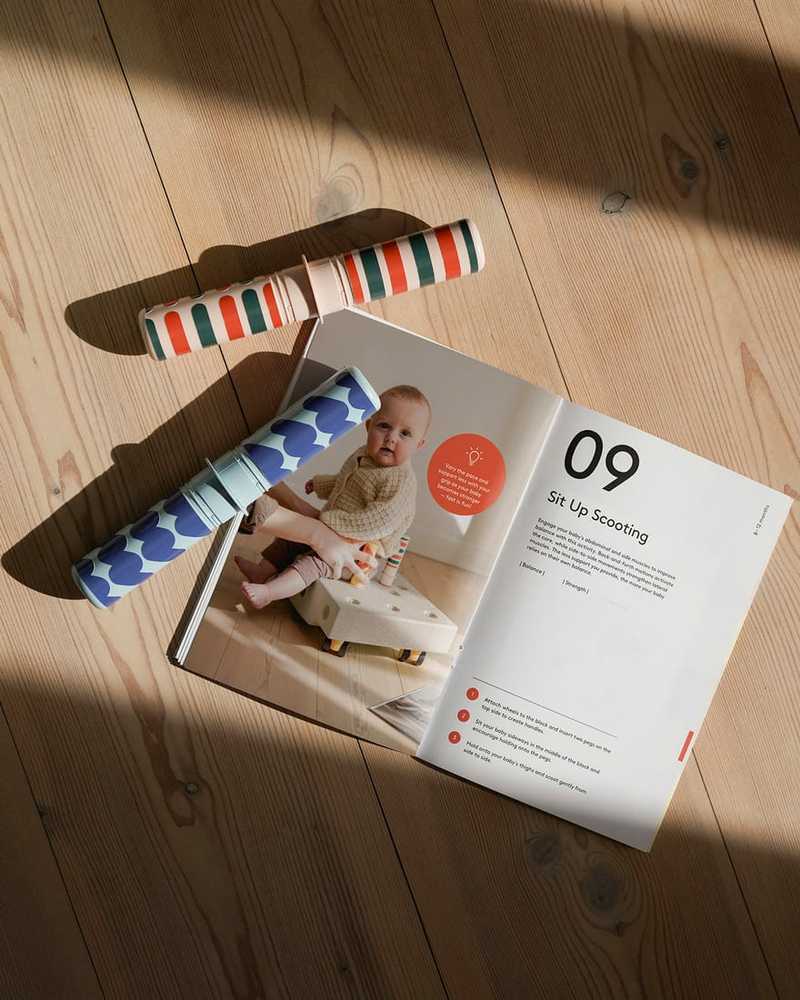 Modu Baby Activity Set - kūrybingi EVA putplasčio blokeliai kūdikiams | Giliai mėlyna