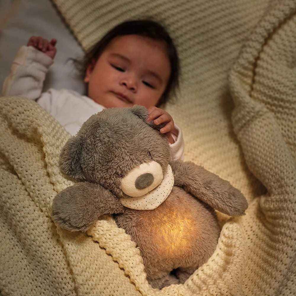NATTOU Sleepy - dūzgiantis mielas žaislas su verksmo jutikliu 4in1 | Meškiukas Grėjus