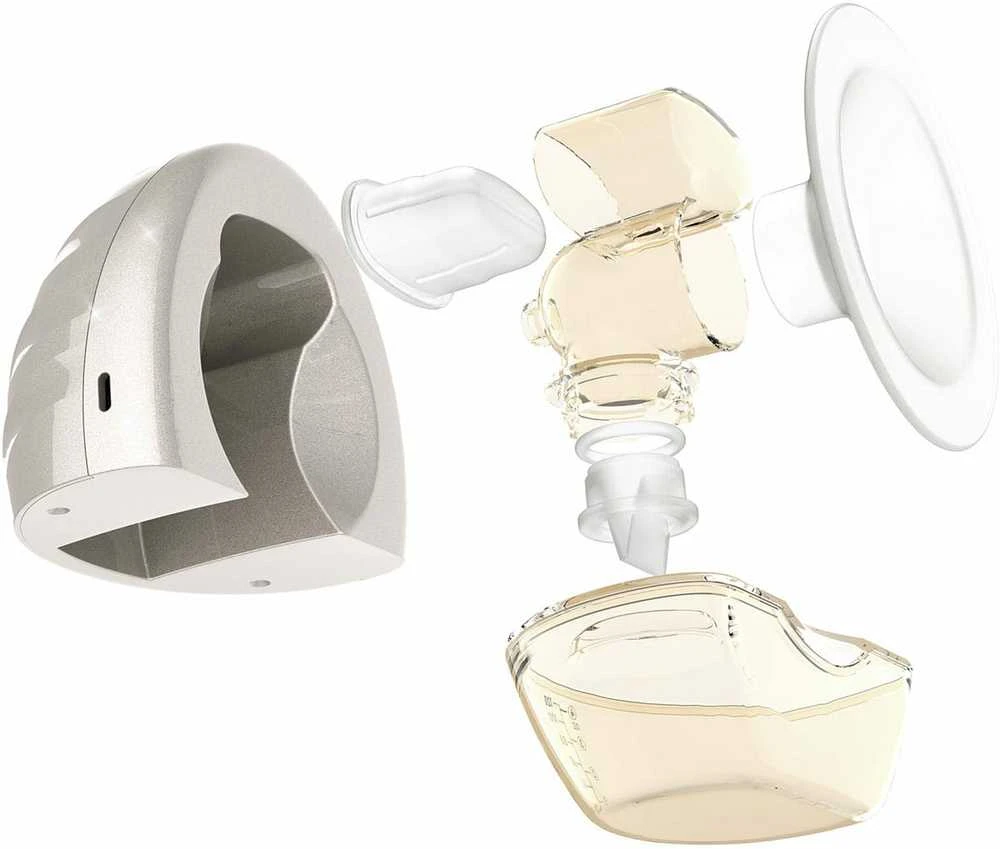 Elektrinis Pieno Siurblys - Neno Perla Twin Cordless Electronic 125ml LCD Ekranas USB-C