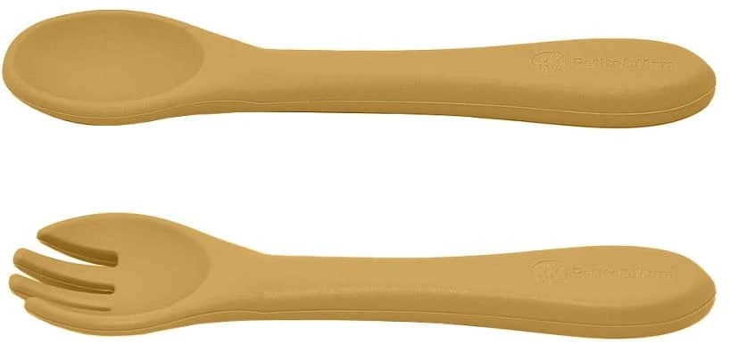 PETITE&MARS Silikoniniai stalo įrankiai TAKE&MATCH Intense Ocher 6m+