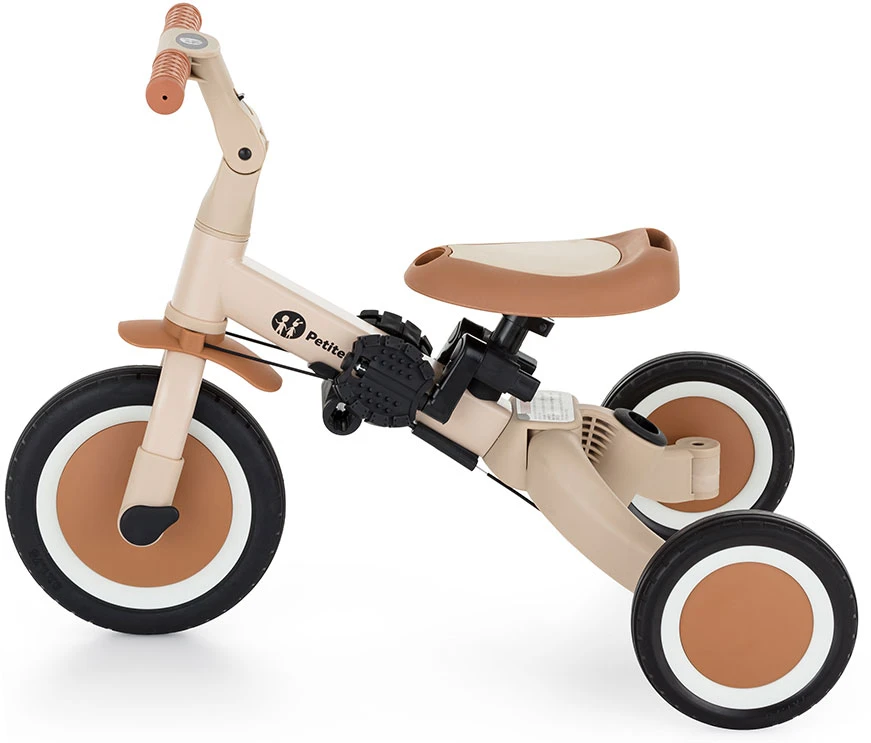 Petite&Mars Turbo Plus - rowerek trójkołowy 5w1 | Desert Sand