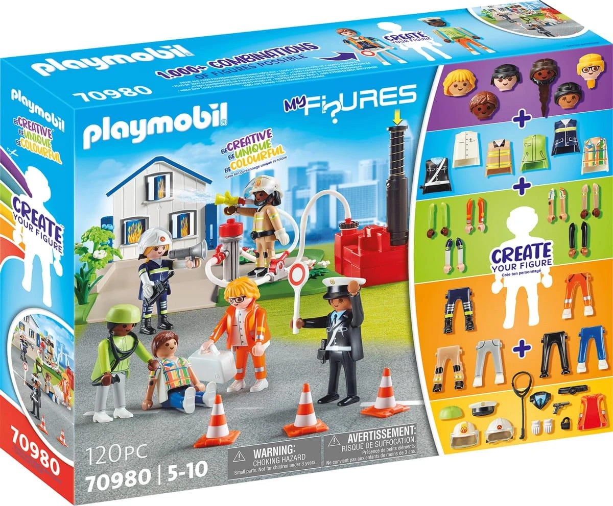 Playmobil My Figures gelbėjimo figūrėlės kaladėlėms 120 dalių ZA 5433
