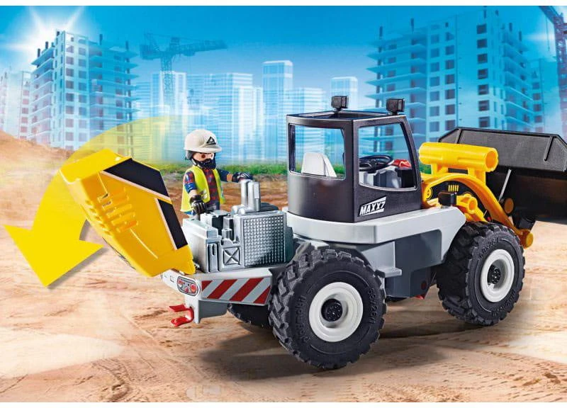 Žaislinis Transportas - Playmobil 70445 City Action Loader su priedais - Spalvotas