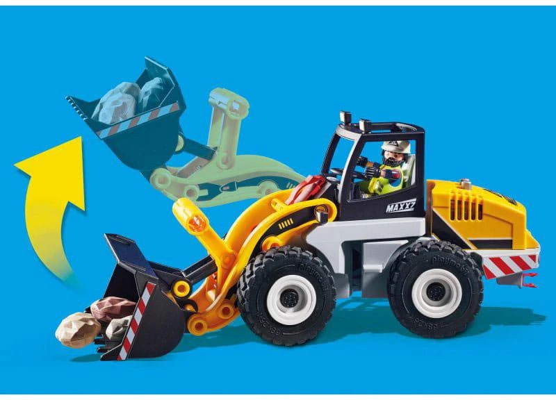 Žaislinis Transportas - Playmobil 70445 City Action Loader su priedais - Spalvotas