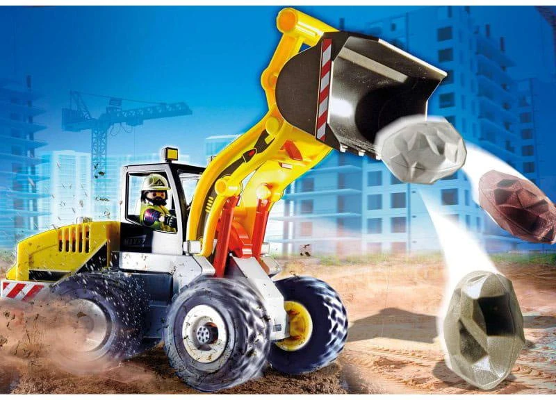 Žaislinis Transportas - Playmobil 70445 City Action Loader su priedais - Spalvotas