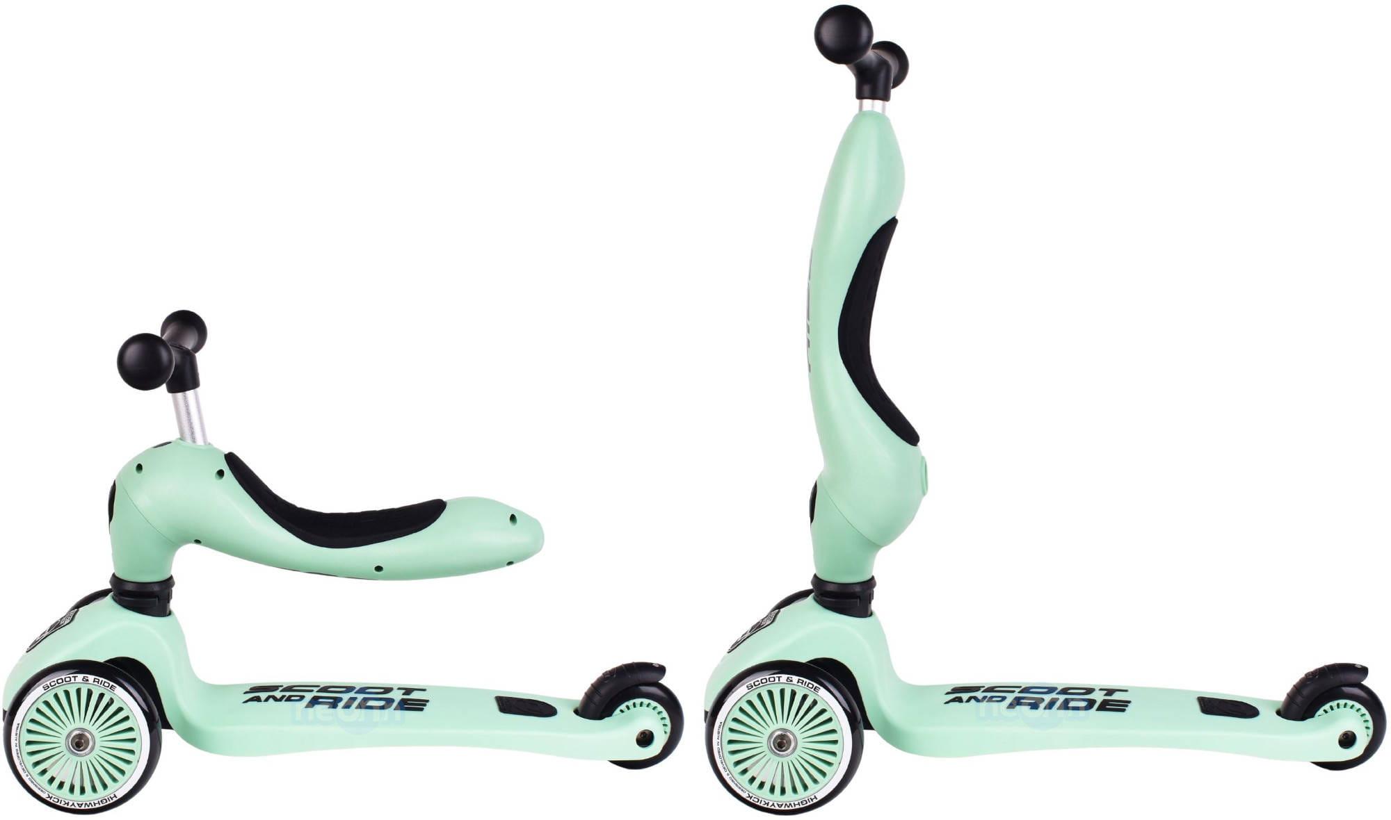 Paspirtukas - balansinis dviratukas  Scoot & Ride Highwaykick 1 2in1 Kiwi 96355