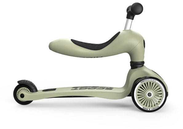 „Scoot and Ride“ – 2 viename balansinis dviratis / paspirtukas – alyvuogių spalvos (SR-00001)