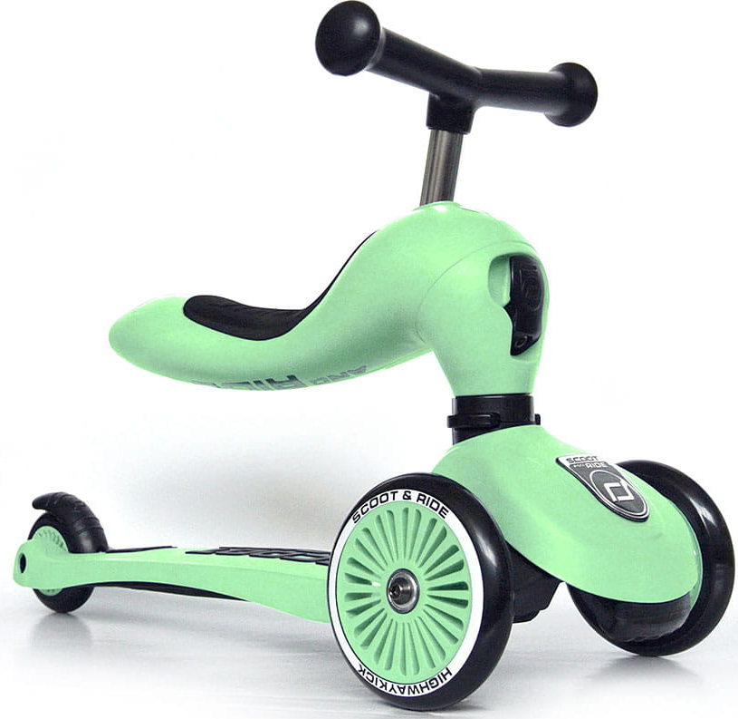 Paspirtukas - balansinis dviratukas  Scoot & Ride Highwaykick 1 2in1 Kiwi 96355