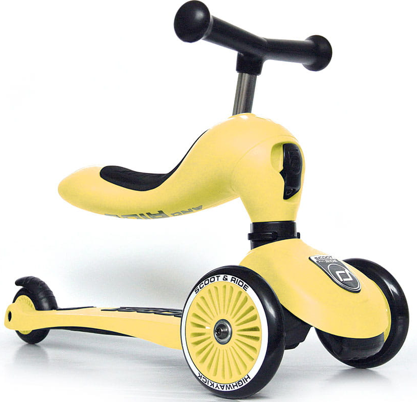 Paspirtukas - balansinis dviratukas Scoot & Ride  Highwaykick 1 2in1 Lemon 96354