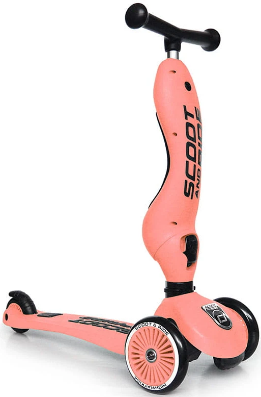 Paspirtukas - balansinis dviratukas Scoot & Ride Highwaykick 1 2in1 Peach 96353
