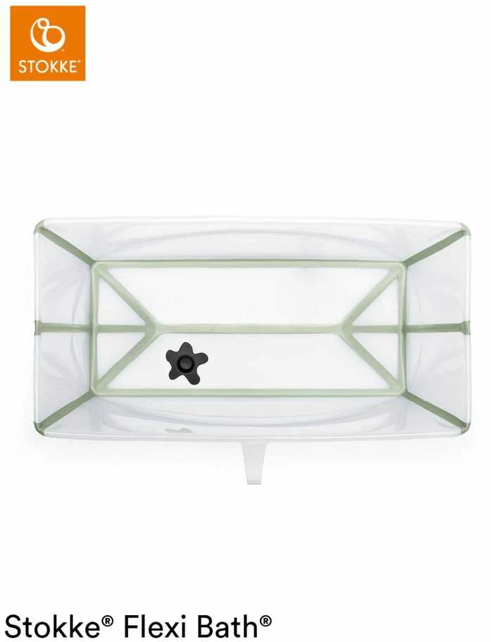 Stokke Flexi Bath - X-Large sulankstoma kūdikio vonelė | Skaidri žalia