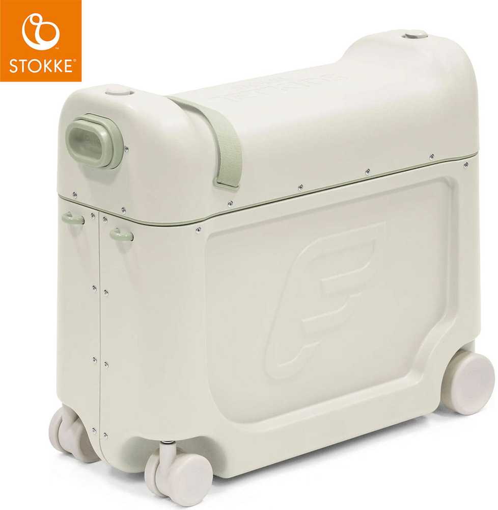 Kelioninis Stokke JetKids BedBox – vaikiškas lagaminas su lovos funkcija | Jūros žalia