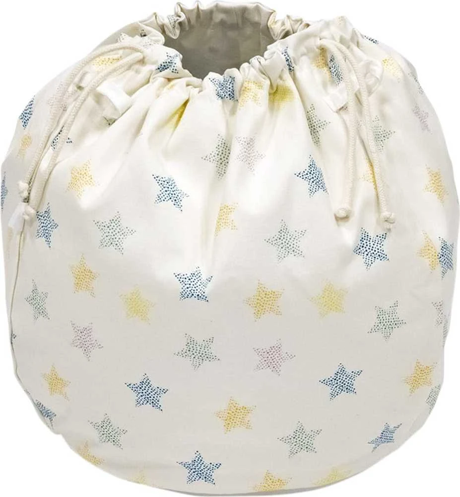Stokke MuTable Storage Bag V2 - medvilninis žaislų krepšys | Daugiaspalvės žvaigždės