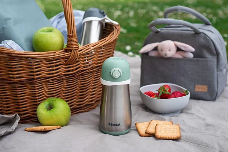 Beaba metalinė gertuvė nuo 18 mėn., 350 ml, spalva: žalia