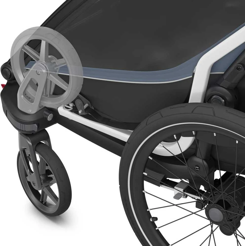 THULE Chariot Cab 2 - dviračio priekaba, 2in1 dviračio priekaba | Tamsiai pilka