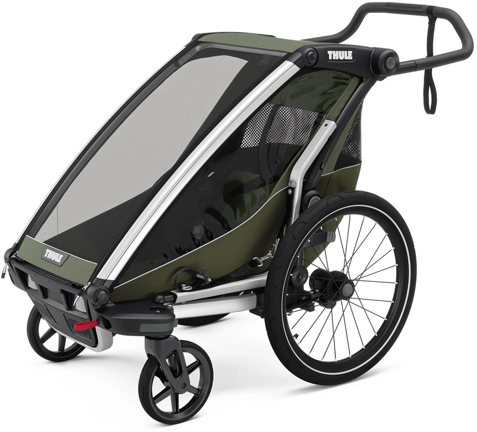 „Thule Chariot Lite“ viengubo dviračio priekaba, vintažinės žalios spalvos