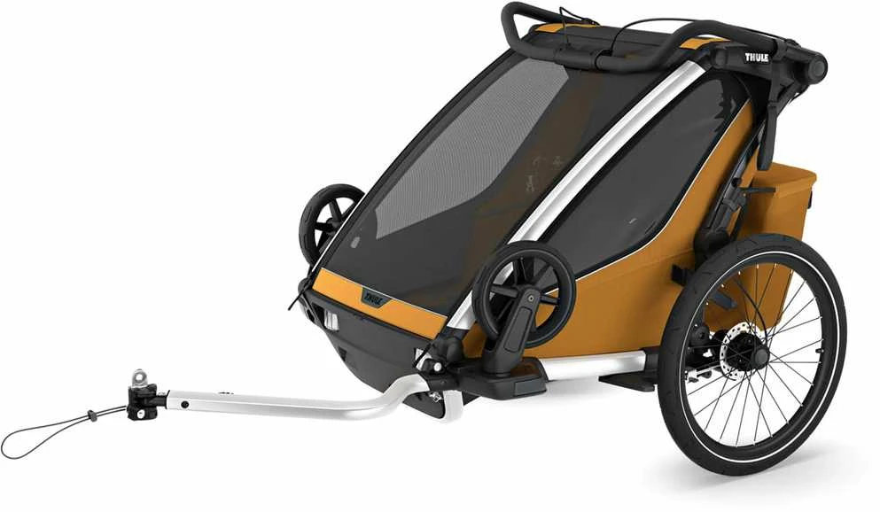 Thule Chariot Sport 2 Dviguba dviračio priekaba | G3 natūralus auksas