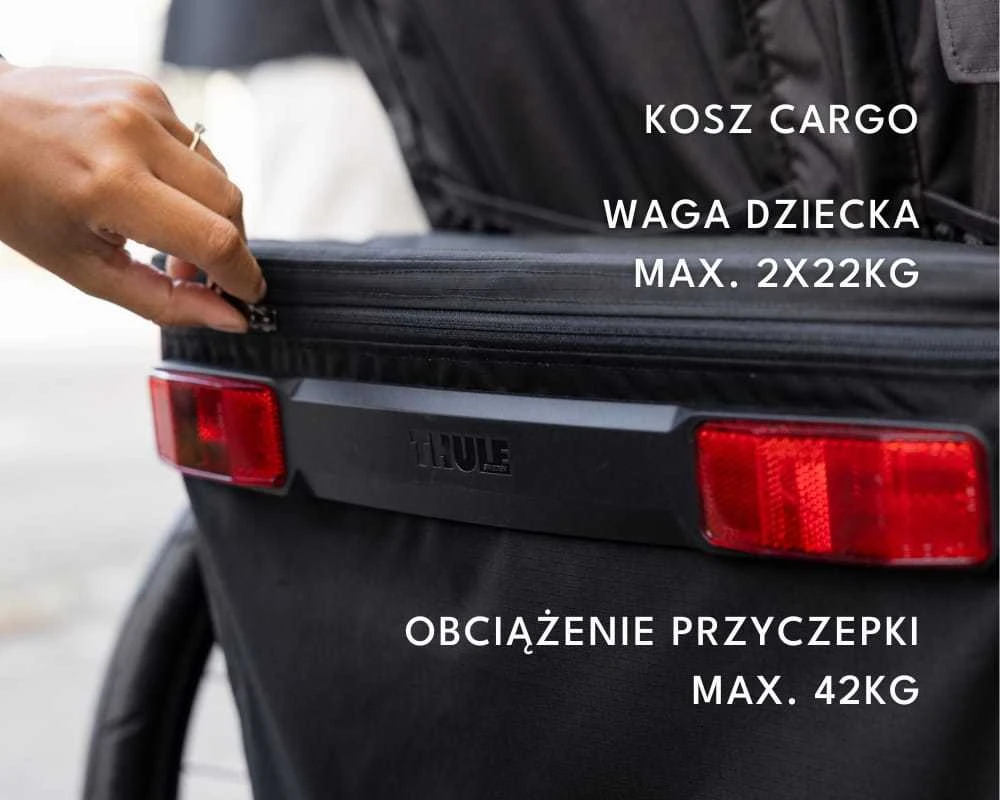 Thule Chariot Sport 2 Dviguba dviračio priekaba | G3 natūralus auksas