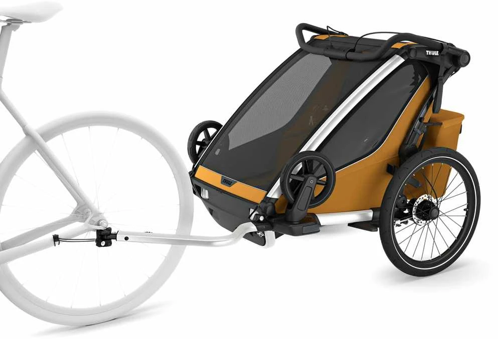 Thule Chariot Sport 2 Dviguba dviračio priekaba | G3 natūralus auksas