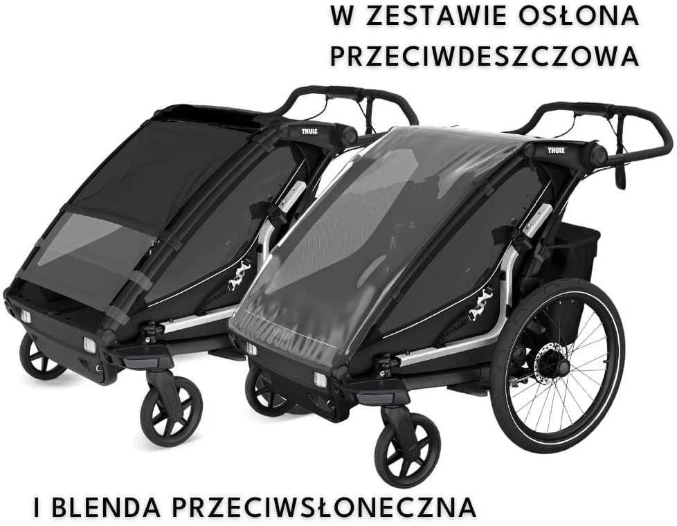 Thule Chariot Sport 2 Dviguba dviračio priekaba | G3 natūralus auksas